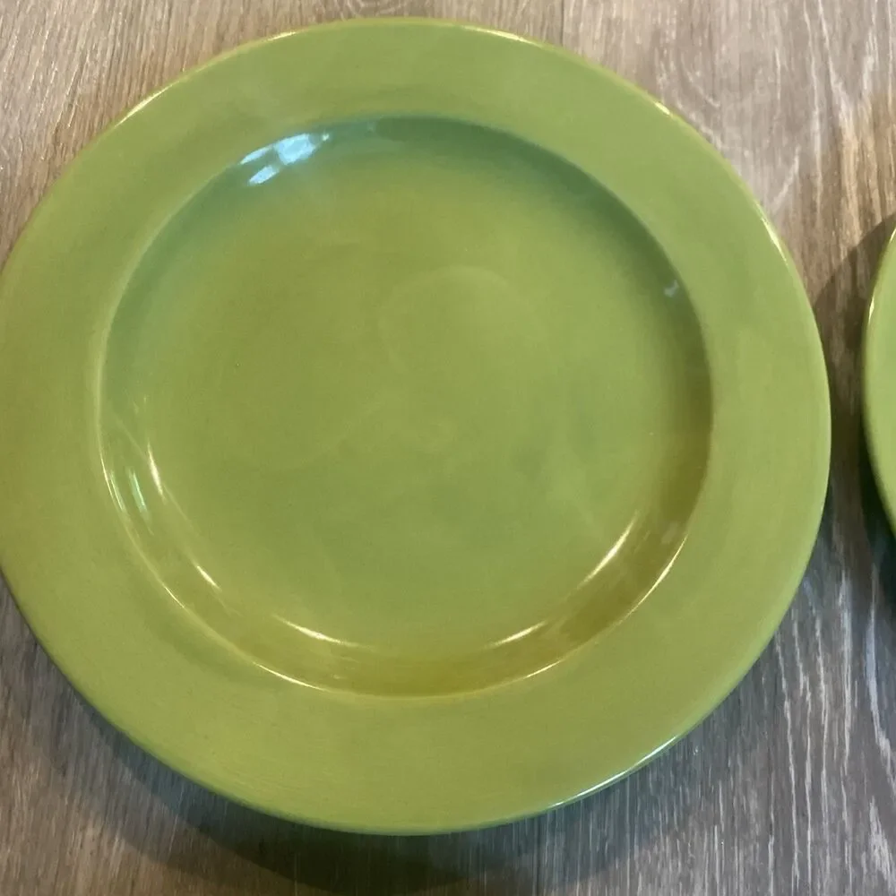 Set of 4 Essential Home Salad Plates In Fiesta Green ~ 8 5/8” Vintage 2005 HTF